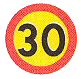 Rek. högsta hastighet 30 km