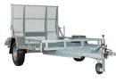 Släpvagn, maskintransport med ramp