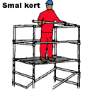 Stegställning B 0,75 - L2,0 - H 3,0 meter