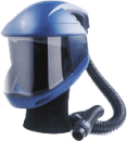 Friskluftsmask med fläktmotor